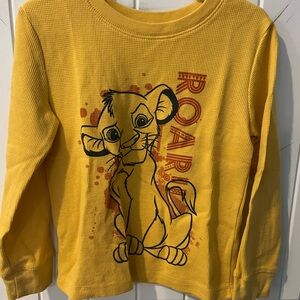 Disney Simba Yellow Long Sleeve Tee